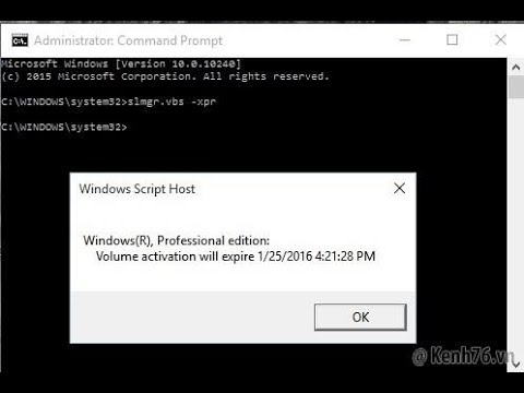 how to activate windows 10 using command